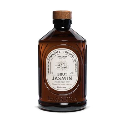 Bacanha Sirop Brut de Jasmin Bio 400ml – Bio-Jasmin-Sirup mit Bio-Rohrzucker