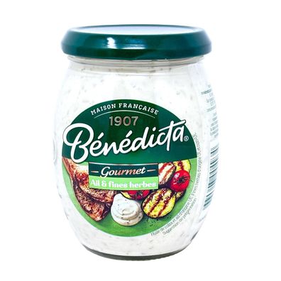 Bénédicta Ail et Fines Herbes Sauce – Knoblauch und Kräuter im 260g Glas