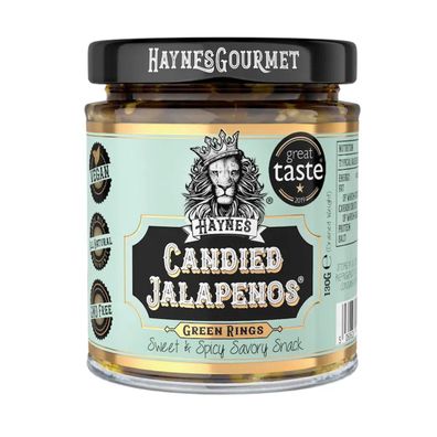 Haynes Gourmet Candied Jalapeno Green Rings – Süß & Scharf für jeden Genuss