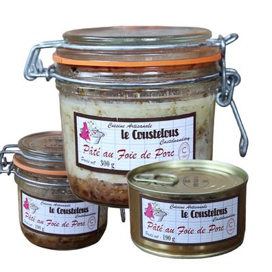 Le Coustelous Schweineleber Pâté, im Glas/Dose - Traditioneller Geschmack