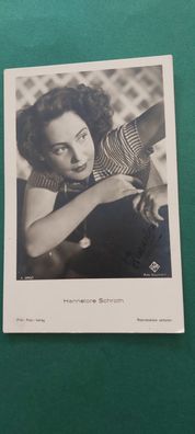 Hannelore Schroth , Fernsehen , Kino, Autogrammkarte