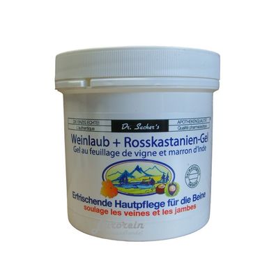 Weinlaub + Roßkastanien Gel 250ml von Dr. Sacher s