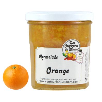 Les Confitures du Climont BIO Orangen Marmelade Extra 350g Handwerklich Hergestellt