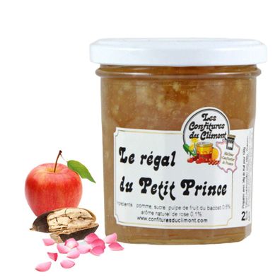 Les Confitures du Climont Le Régal du Petit Prince Apfel-Rose Fruchtaufstrich 220g