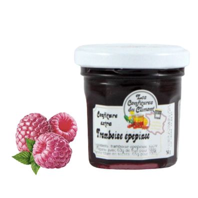 Les Confitures du Climont Extra Himbeeren Konfitüre 50g – Handwerklich hergestellt