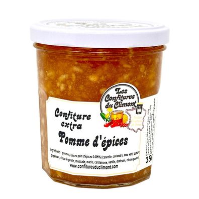 Les Confitures du Climont Apfel-Gewürze Konfitüre extra 350g – Fruchtig & Aromatisch