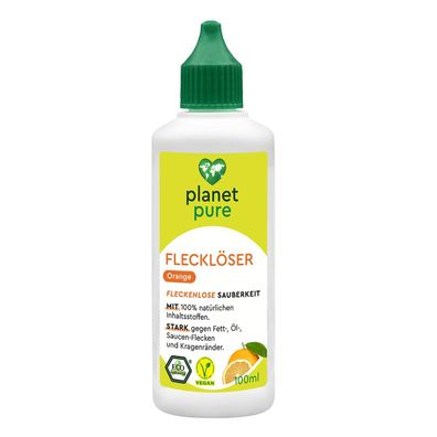 PLANET PURE Fleckenlöser Orange fleckenlose Sauberkeit 100% natürliche Inhaltsstoffe