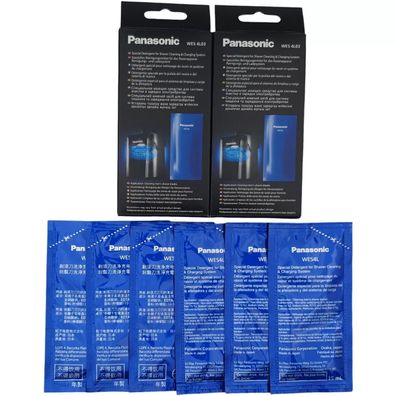 2x Panasonic WES4L03-803 Reinigungslösung Reinigungsflüssigkeit Rasierapparat