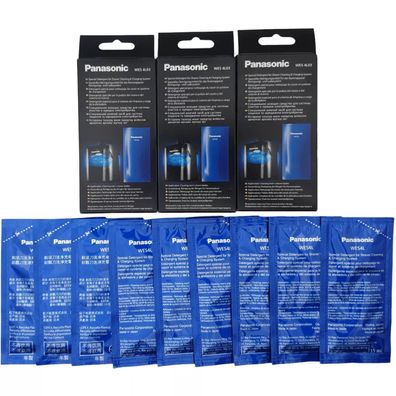 3x Panasonic WES4L03-803 Reinigungslösung Reinigungsflüssigkeit Rasierapparat