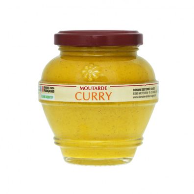 Domaine des Terres Rouges Moutarde Curry – Aromatischer Curry-Senf aus dem Elsass