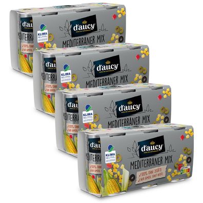 D'Aucy Mediterraner Mix: Ohne Salz, Zuckerzusatz & Konservierungsstoffe, 12 x 110g