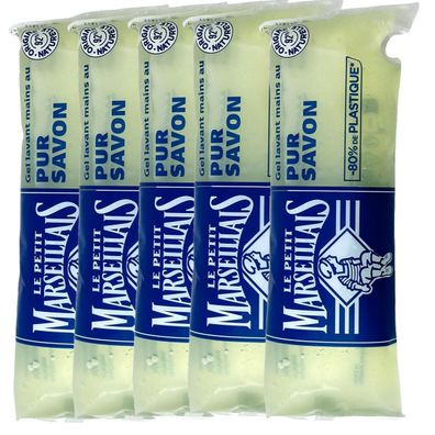 Le Petit Marseillais Flüssigseife Pur Savon 5 x 250 ml Nachfüllpack Frankreich