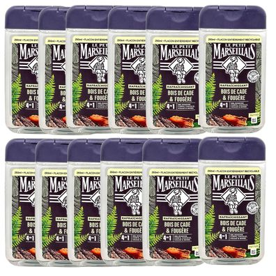 Le Petit Marseillais Duschgel Wacholder & Farn 12x250ml - Frisch & Belebend