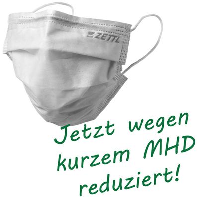 MHD 01/2024 ZETTL OP-Maske PLUS TYP I, Medizinische Gesichtsmaske Made in Germany