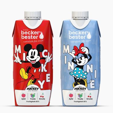 beckers bester Fruchtsaft Getränk Disney’s Mickey & Minnie – Apfel, Traube & Kirsche