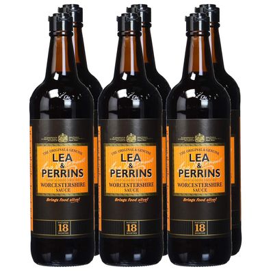 Lea & Perrins Worcestershire Sauce Authentischer Geschmack 6 x 568ml