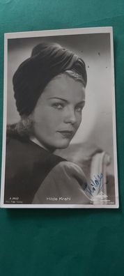 Hilde Krahl , Fernsehen , Autogrammkarte , Kino