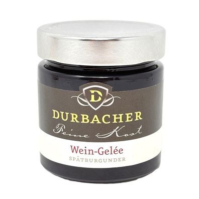 Durbacher Spätburgunder Wein-Gelee (rot) 225g – Edler Genuss aus hochwertigem Rotwein