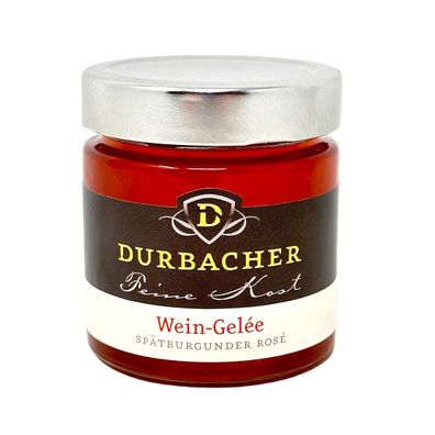 Durbacher Spätburgunder Wein-Gelee (rosé) 225g – Edles Gelee aus feinem Roséwein