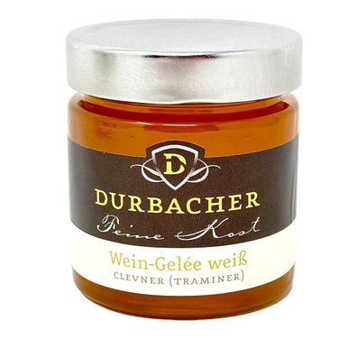 Durbacher Clevner Wein-Gelee (weiß) 225g – Feine Delikatesse aus regionalem Weißwein