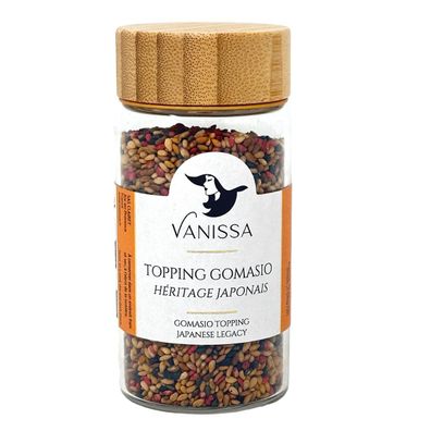 Vanissa Gomasio Topping - Japanisches Erbe, 50g im Glas mit Holzdeckel