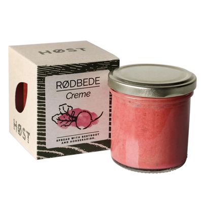 HØST Rødbede Creme – Vegan, würziger Brotaufstrich mit Roter Bete & Meerrettich