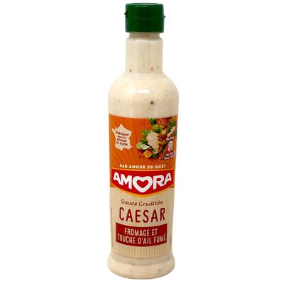 AMORA Caesar Sauce 380 ml – Mit Käse und feinem Hauch von geräuchertem Knoblauch