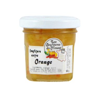 Les Confitures du Climont BIO Orangen Marmelade 50g aus dem Elsass