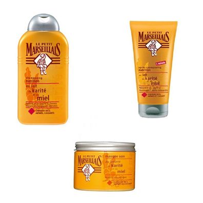 Le Petit Marseillais Shea & Honig Haarpflege-Set – Intensive Feuchtigkeitspflege