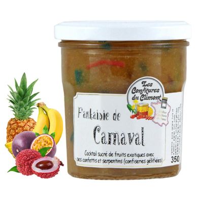 Les Confitures du Climont: Fantaisie de Carnaval - Exotische Fruchtmix Konfitüre