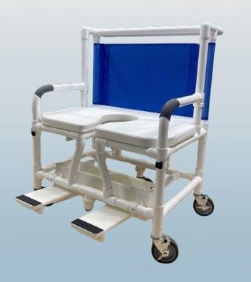 CareLine PCS XXL Dusch- und Toilettenrollstuhl • Sitzbreite 76 cm