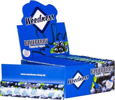 Weedness Long-Paper mit Geschmack King Size Blueberry - Bunte Papers Long