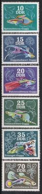 DDR Nr.2176/81 * * Zierfische, Guppys 1976, postfrisch