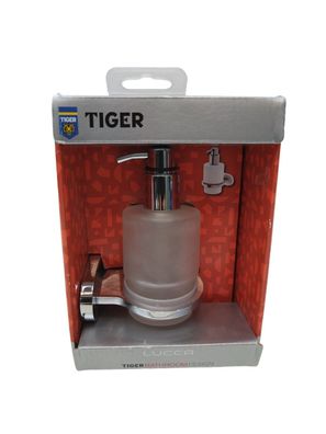 Tiger Seifenspender Lucca Gefrostetes Glas / Chrom Wandmontage