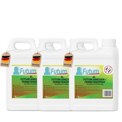 FUTUM 3x2L Ameisenspray / Termitenspray Ameisen bekämpfen abwehren