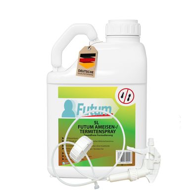 FUTUM 5L Ameisenspray / Termitenspray Ameisen bekämpfen abwehren + 5L Sprüher