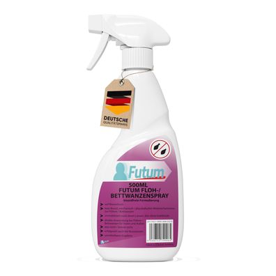 FUTUM 500ml Bettwanzenspray / Flohspray Wanzen bekämpfen Flöhe abwehren Insektenspray