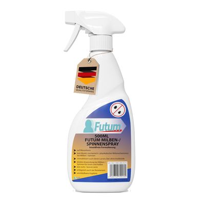 FUTUM 500ml Milbenspray / Spinnenspray Milbenmittel Ant-Spinnen-Mittel Spinnen Abwehr