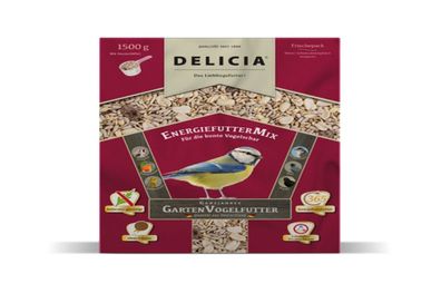 Delicia Energiefuttermix 1,5 kg Vogelfutter Gartenvögel Ganzjahresfutter