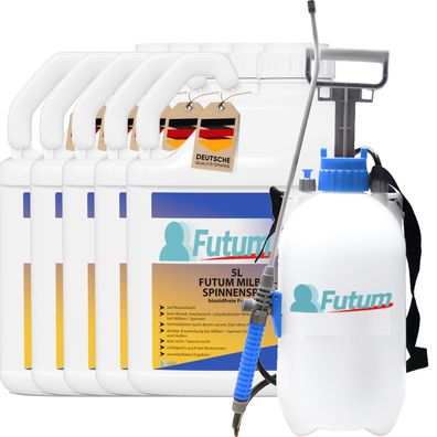 FUTUM 5x5L Milbenspray / Spinnenspray Milbenmittel Ant-Spinnen-Mittel Spinnen Abwehr