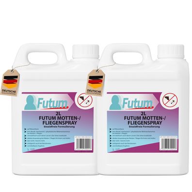 FUTUM 2x2L Mottenspray / Fliegenspray Motten bekämpfen Fliegen Abwehr