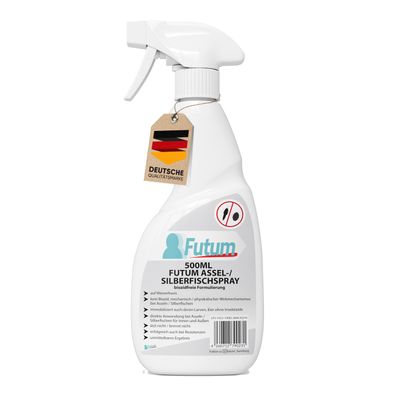 FUTUM 500ml Silberfischspray / Asselspray Silberfische bekämpfen Assel Abwehr