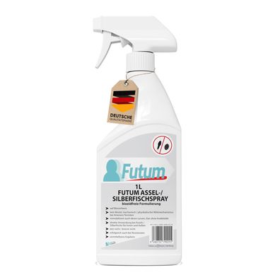 FUTUM 1L Silberfischspray / Asselspray Silberfische bekämpfen Assel Abwehr