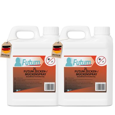 FUTUM 2x2L Zeckenspray / Mückenspray zecken Abweh Mücken bekämpfen