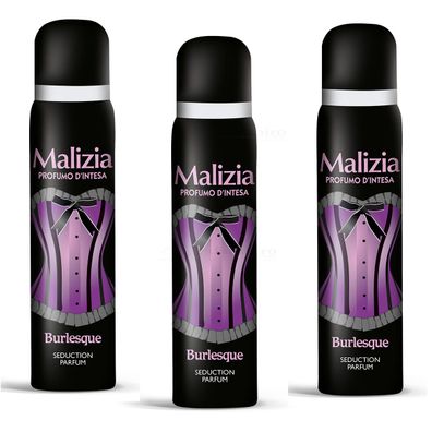 Malizia Donna Burlesque deo deodorant für Damen 3x 100 ml