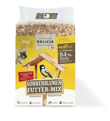 Delicia Sonnenblumen Futter-Mix ecopick 3 kg