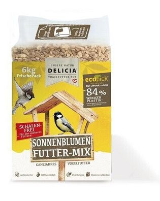 Delicia Sonnenblumen Futter-Mix ecopick 6 kg