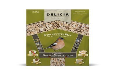 Delicia Streufuttermix 750 g Vogelfutter Gartenvögel Ganzjahresfutter