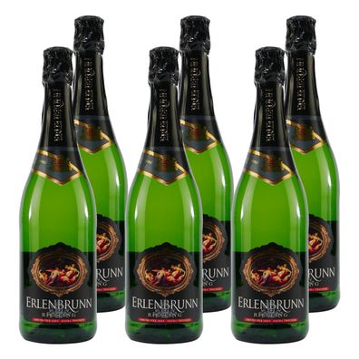 Erlenbrunn Riesling Sekt -extra trocken- (6 x 0,75L)