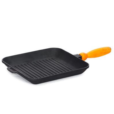 Grillpfanne 28 cm Gusseisen Steakpfanne Bratpfanne